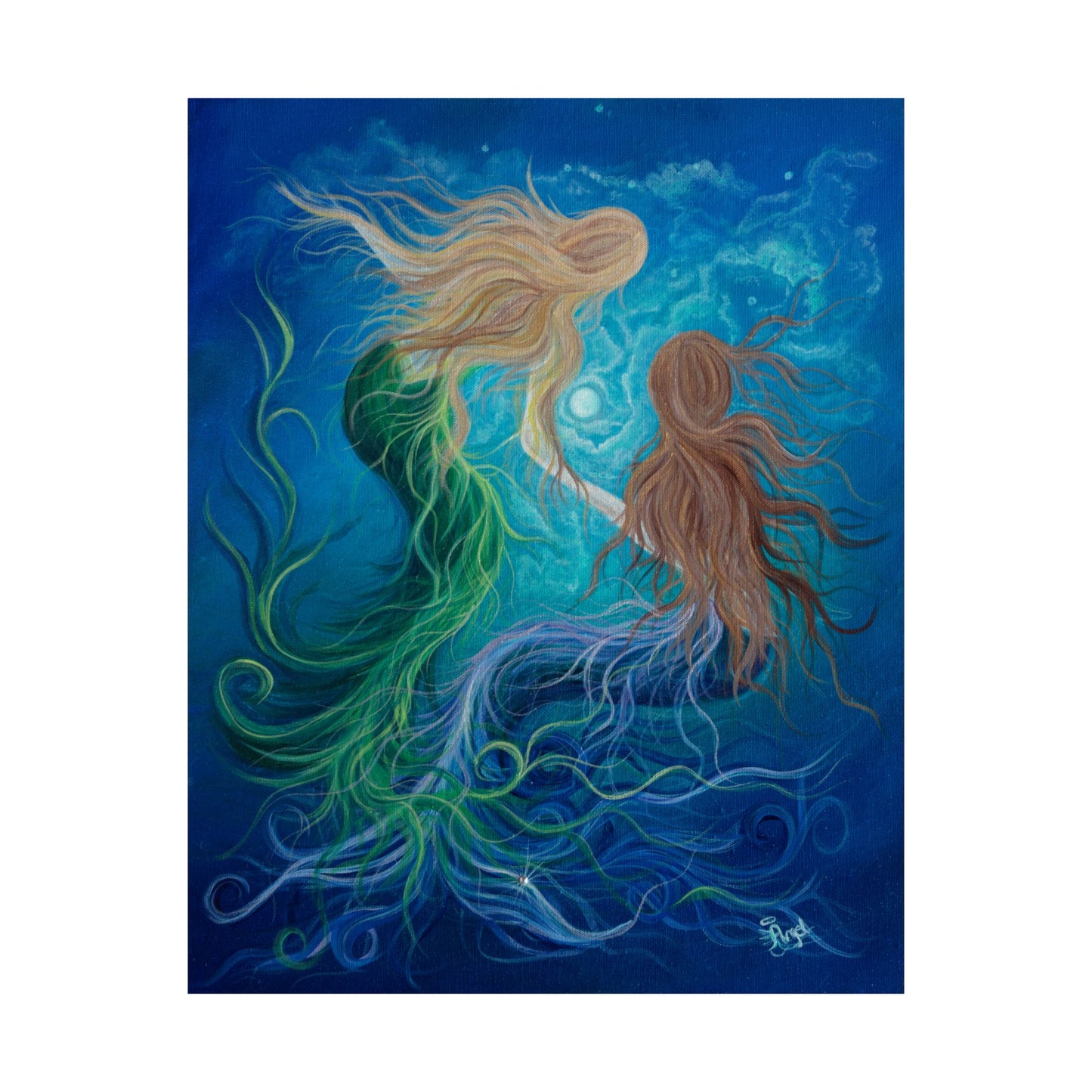 Merfriends — Borderless Matte Print
