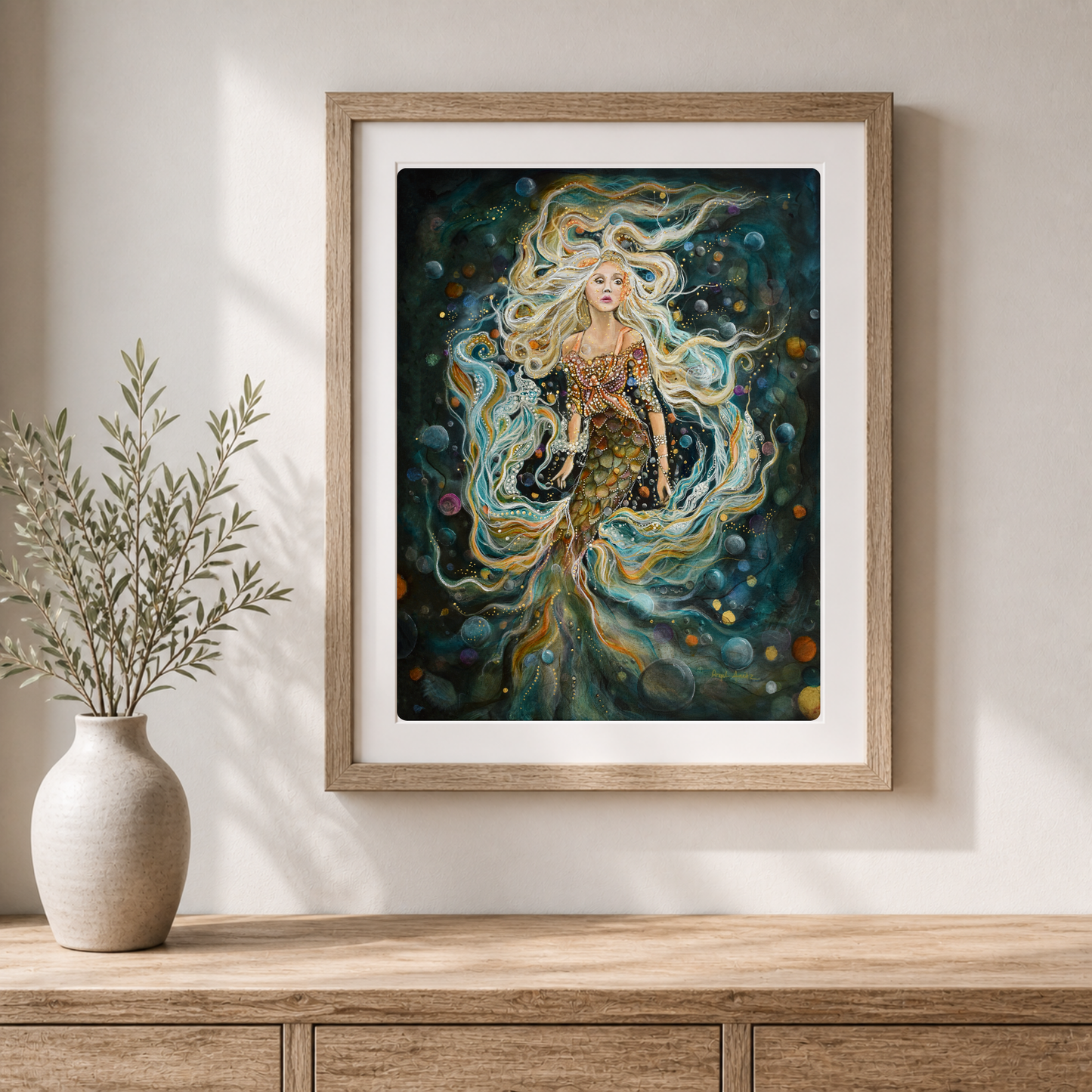 Bubbles — Fine Art Print with Border