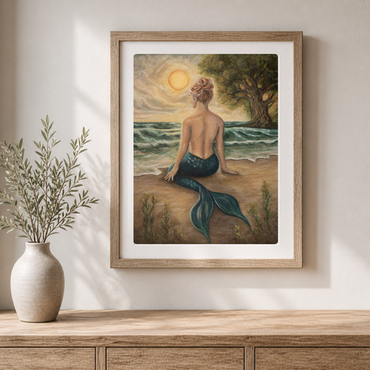 Happy place — Fine Art Print With Border